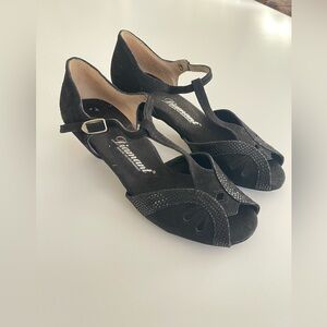 Diamant Germany Ballroom Dance Shoes Suede T-strap 5.5 Tango Salsa